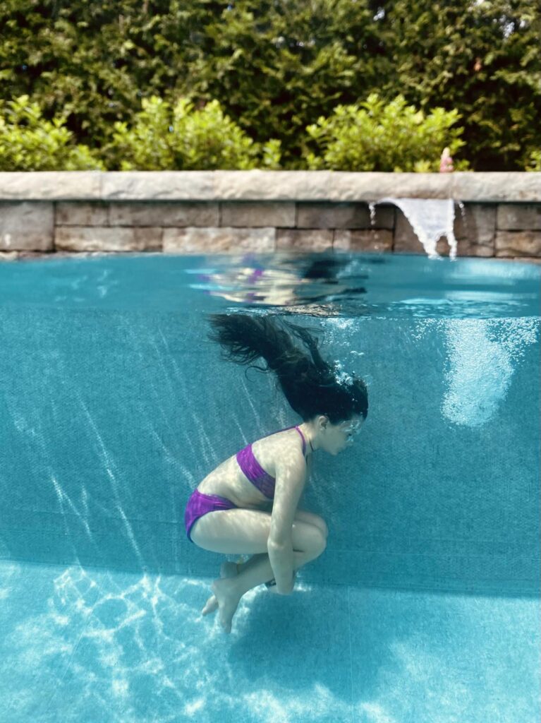 Photoshoot underwater kids -Geneviève Rouleau
